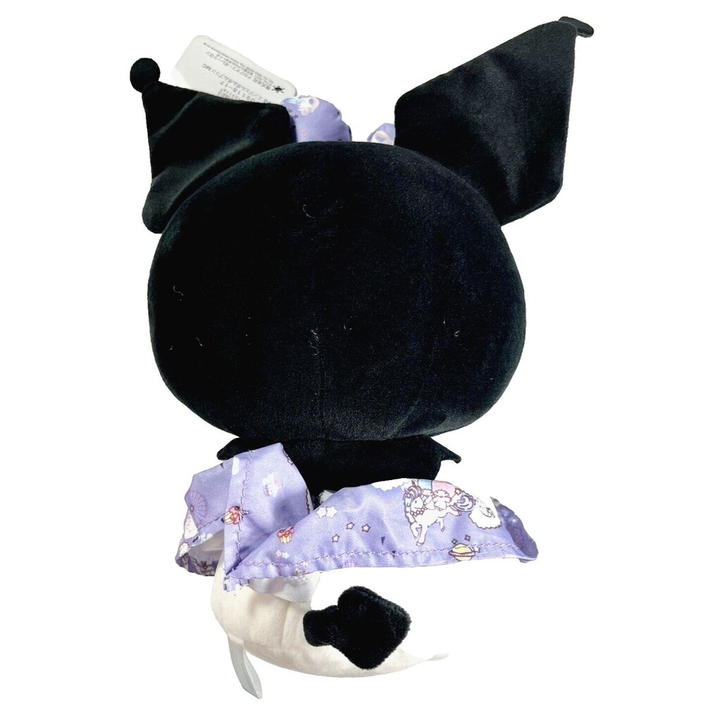 Sanrio Kuromi Plush Doll Collectible Toy with Purple Skirt New with Tag - Picture 3 of 11